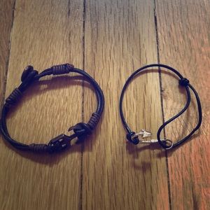Anchor and fishing hook bracelets